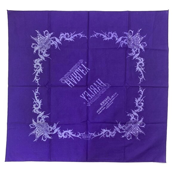 Harley-Davidson Motorcycles Bandana Scarf Headband Handkerchief Vintage Y2K - Picture 7 of 7